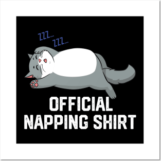 official napping shirt Posters and Art